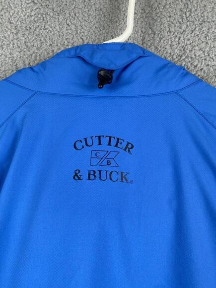 Cutter & Buck Windbreaker Mens XL Blue Black Half Zip  Jacket - Picture 7 of 14